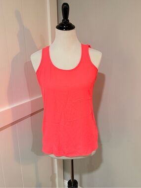 Express Neon Coral Scoop Neck Tank Top